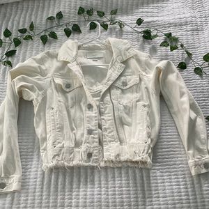 BLANK NYC White Jean Jacket